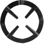 Support de po�le durable, support rond de br�leur de po�le en fer inoxydable, pour pot domestique