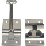 Support porte acier inox 10, 2cm, but�e ext�rieure pour camping - car, voyages.