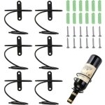 Support de porte - bouteilles de vin mural en fer pour boissons au vin rouge porte - �tag�re d'affichage ...