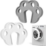 Support de porte de machine � laver gris et blanc, accessoires de support de porte de machine � laver ...