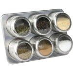 Support et pots a epices aimante x6