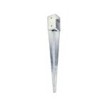 Support de poteau à enfoncer en acier galvanisé - différents tailles pioche 91 x 91 mm Support de poteau à enfoncer en acier galvanisé - différents tailles pioche 91 x 91 mm