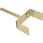 Support de poteau en u 0 - 160 mm douille r�glable base de poteau pied de poteau tige 200 mm � b�tonner ...