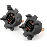 Support de prise de phare de voiture, paire de support d'ampoule de feu arri�re adaptateur de phare h7 ...