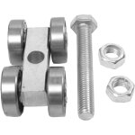 Support de rail de coffre, roulettes de porte de grange ? support de rail flottant pour passage de roue ...