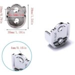 Supports pour rail suspendu supports ronde tube de penderie alliage de zinc en forme u cintre � rideau(25mm) ...