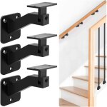 Supports de rampe carrs ? supports de rampe d'escalier intrieurs rglables ? pour escaliers et couloirs ...