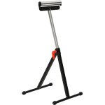 Support � rouleaux pliable, pi�destal de support de mat�riaux avec rouleau � billes, hauteur r�glable, ...