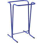 Support sac - poubelle fixe, capacit� max 110 l, bleu - mottez