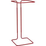 Support sac - poubelle fixe, capacit max 400 l, rouge - mottez