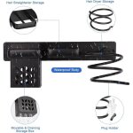 Support seche cheveux porte seche cheveux mural support seche cheveux et lisseur pour rangement brosse ...