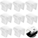 Supports de serrage pour stores v�nitiens en plastique, 8 pi�ces, support universel blanc, fixation sans ...