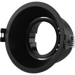 Support spot rond pour ampoule gu10 / mr16 - coupe � 85 mm - - noir