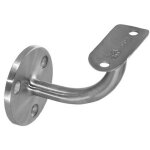 Supports standards de main - courante  42. 4 mm mural 3 trous fraiss en inox 316 finition noir anthracite ...