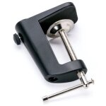 Support de table pour lampes loupes, lampes de travail, serre - joint � vis, fixation rotative, noir