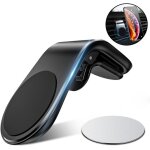 Support de tlphone magntique pour voiture, support de navigation en forme de l, universel pour grilles ...