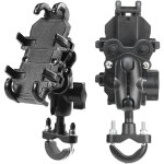 Support de t�l�phone pour moto avec 8 griffes de fixation m�canique antichoc, compatible avec le guidon ...