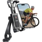 Support t�l�phone v�lo, support t�l�phone moto 360� rotatable avec verrouillage s�curis�, universel support ...