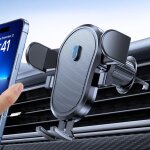 Support telephone voiture [auto lock clip] porte telephone voiture mains libres � une main pour tous ...