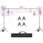 Mophorn - support de toile de fond réglable 6, 5 x 10 pieds, portable avec 5 barres transversales, support ... Mophorn - support de toile de fond réglable 6, 5 x 10 pieds, portable avec 5 barres transversales, support ...