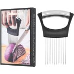 Support  tranches d'oignon en acier inoxydable, nouveau support  oignon pour trancher, coupe - citron, ...