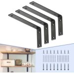 Support triangulaire en l pour �tag�re murale, support d'angle, �tag�re suspendue, cloison fixe � angle ...