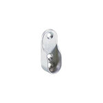 Support tringle rideau, aspect aluminium