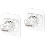 Support de tringle � rideaux auto, adh�sif, crochet sans per�age, pour salle de bain et cuisine.