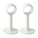Support de tringle  rideaux support tringle penderie avec vis support de plafond pour rideau et armoire, ...