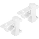 Supports de tringle � rideaux sans per�age, support de crochets de draperie sans per�age pour tringle ...