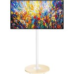 Support tv mobile sur pied avec roulettes pour tv 40?75? design moderne hauteur r�glable �tag�re int�gr�e ...