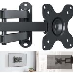 Support tv mural fixation support mural ecran pc orientable et inclinable universel pour moniteur et ...