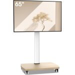 Support tv roulettes pour tv de 32 - 65 pouces - support tv sur pied plus haut 1240 mm - 1420 mm pivotant ...