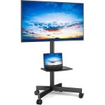 Support tv sur pied chariot tv meuble t�l� support avec roulette pied de 27 � 60 pouces, mobile tv pivotant ...