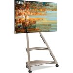 Support tv sur roulettes pour tv 32 - 65 pouces ? hauteur r�glable 946 - 1076, 5mm ? 2 �tag�res en bois ...