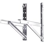 Rhg support d'unit� ext�rieure de climatiseur en acier inoxydable 304, �tag�re �paissie, adapt� � midea ...