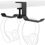 Support universel en aluminium pour casque, support de bureau multifonction avec pince r�glable pour ...