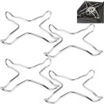 Support universel en fonte 4 pi�ces pour cuisini�re � gaz, anneau wok et po�les de cuisine