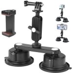 Support � ventouse pour gopro cam�ra, professionnel ventouse charge 10kg support voiture avec rotule ...