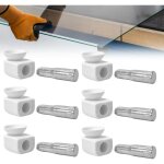 Evotrade - support de verre  ventouse pour tagres en verre, vitrines, cristalleries ? kit 20 supports ...