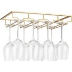 Support de verre � vin - porte - verres � pied suspendu sous armoire en m�tal avec vis, support de rangement ...