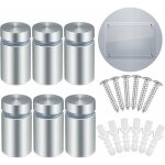 Support vis publicit en acier inoxydable 25pcs standoff publicit entretoise murale fixations montage ...