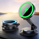 Support de voiture avec fonction de charge pour tableau de bord [entirement mtallique et pliable] chargeur ...