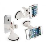 Support voiture universel avec ventouse gps nouveau modle smartphones couleur: blanc
