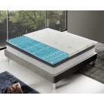 Ilovesleep ? surmatelas 90x200 en mousse � m�moire fresh 9 zones ? rev�tement aloe vera amovible ? hypoallerg� ...