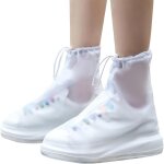 Surchaussures imperm�ables, blanches, taille m, conviennent aux pointures 36 - 37, double fermeture �clair, ...