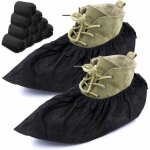Surchaussures professionnelles ? lot de 100 �l�gantes bottines et chaussures jetables noires, taille ...