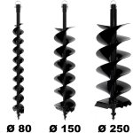 Suricut - lot de mches semi - professionnelles  80 + 150 + 250 mm pour tarire thermique