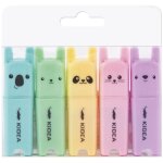 Kidea animal surligneur 5 couleurs Kidea animal surligneur 5 couleurs