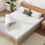 Surmatelas 200 x 200 cm h2 / h3, surmatelas en gel avec housse amovible et lavable, 200 x 200 cm, surmatelas ...